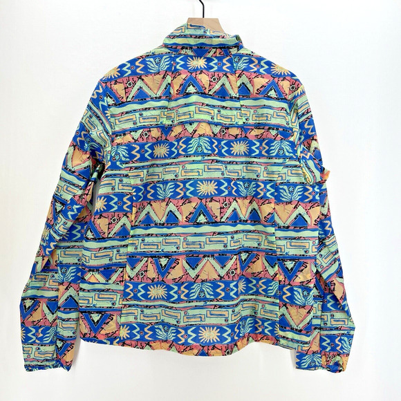 Patagonia Women’s Houdini Stash Pullover Small High Hopes Geo NWT Lightweight - Picture 3 of 5